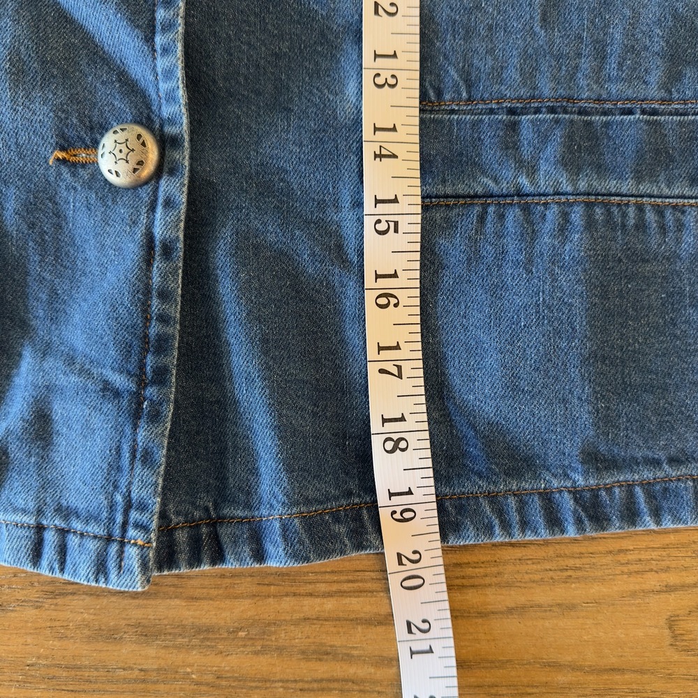 Xirena Paley Cropped Denim Boxy Oversized Jacket-Blue Jay-Womens Sze S-NWOT $345 - Picture 9 of 16